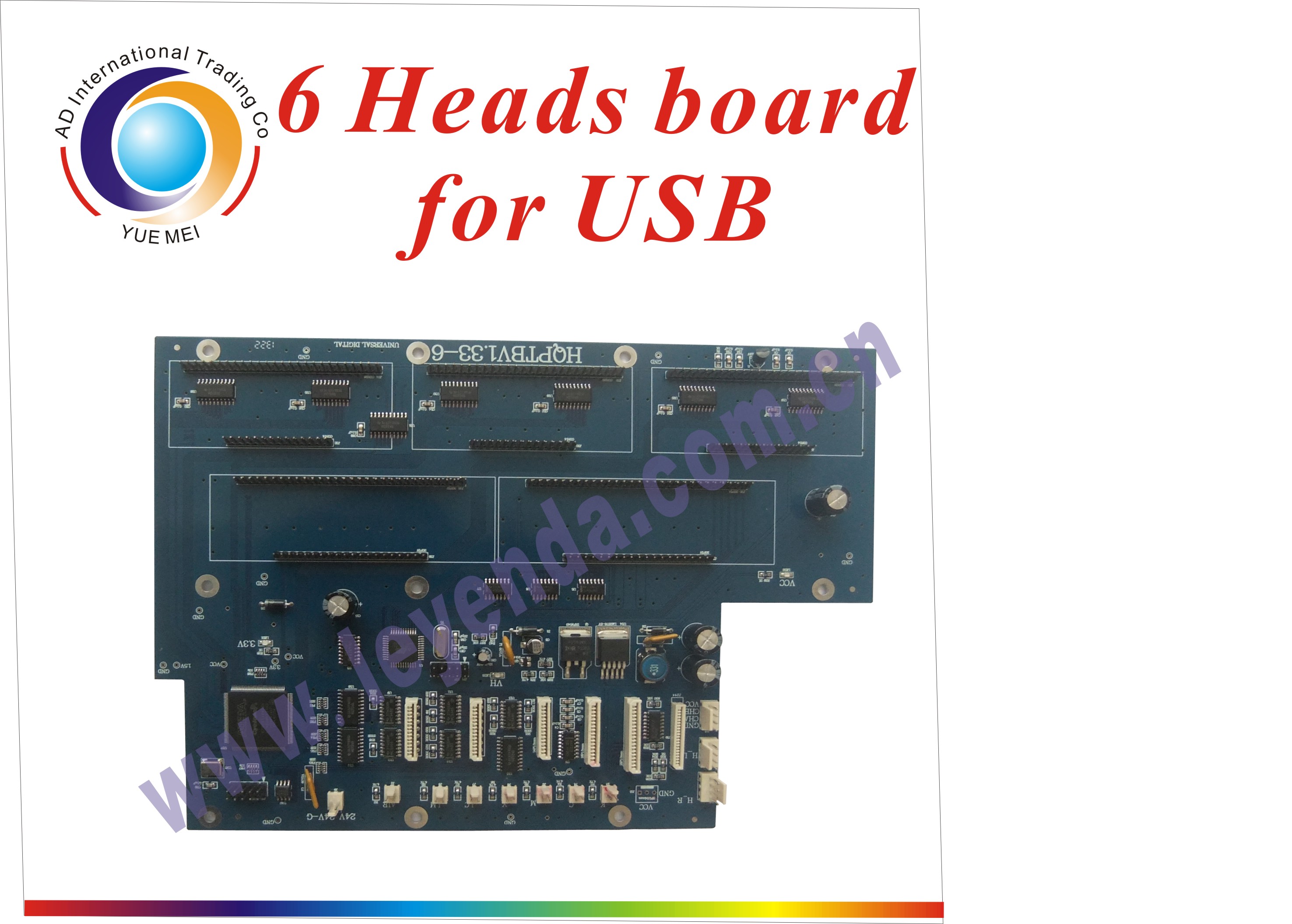 6 Heads  board  for  USB